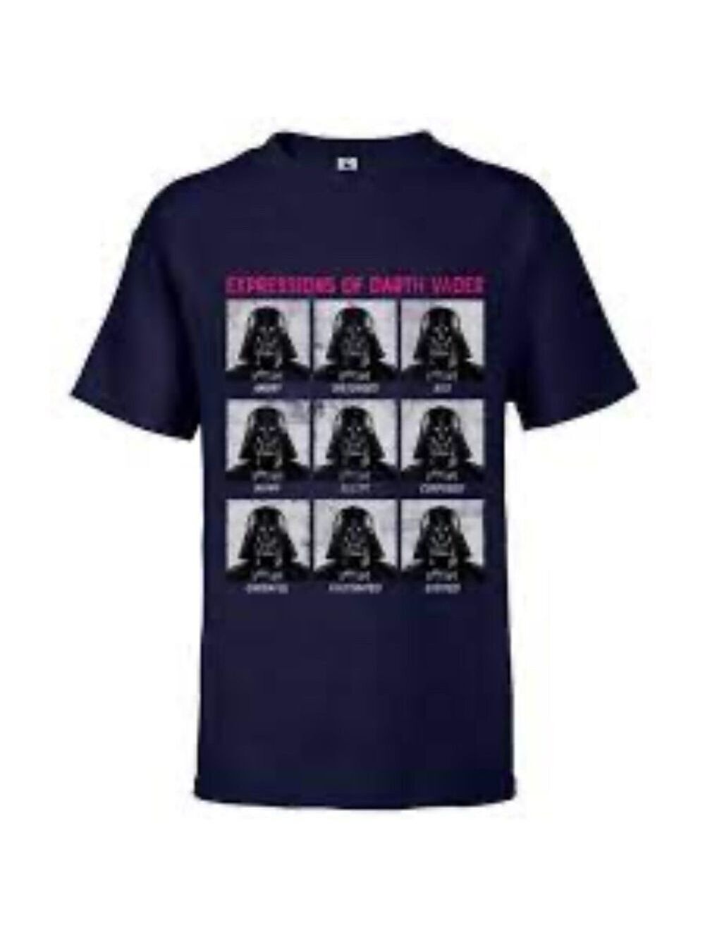 Star Wars Expressions of Darth Vader Short Sleeve T-Shirt